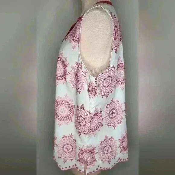 Talbots EMBROIDERED TUNIC SHELL - ARTISTIC MEDALLION Womens XLP Petite - Picture 6 of 12